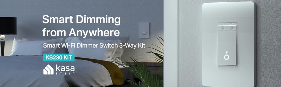 Kasa Smart 3-Way Dimmer Light Switch Kit by TP-Link (HS230 KIT)