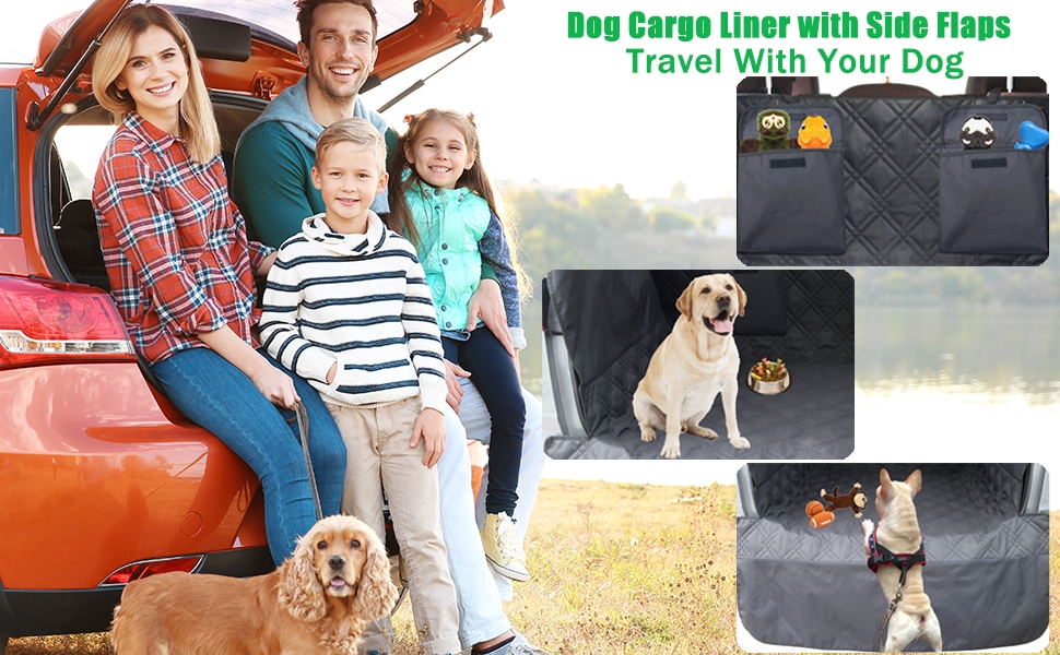 dog cargo liner with side flaps