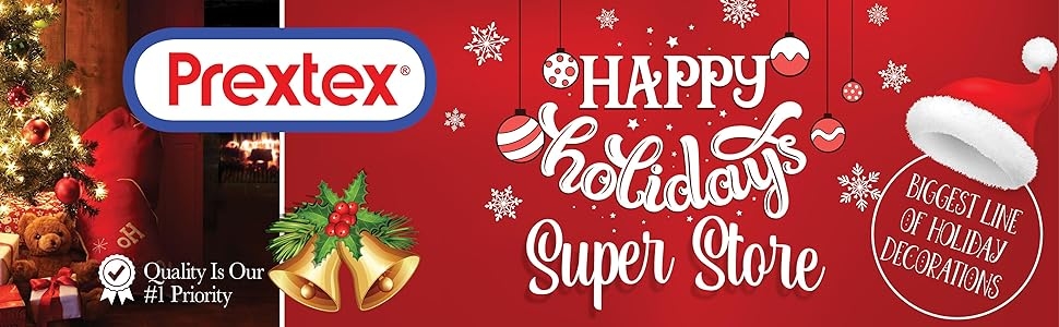 Happy Holidays by Prextex - We offer the biggest line of Holiday and Christmas Decorations