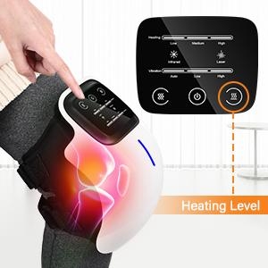 set the massager to a various heating levels, for your individual needs.