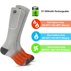 heated sock battery